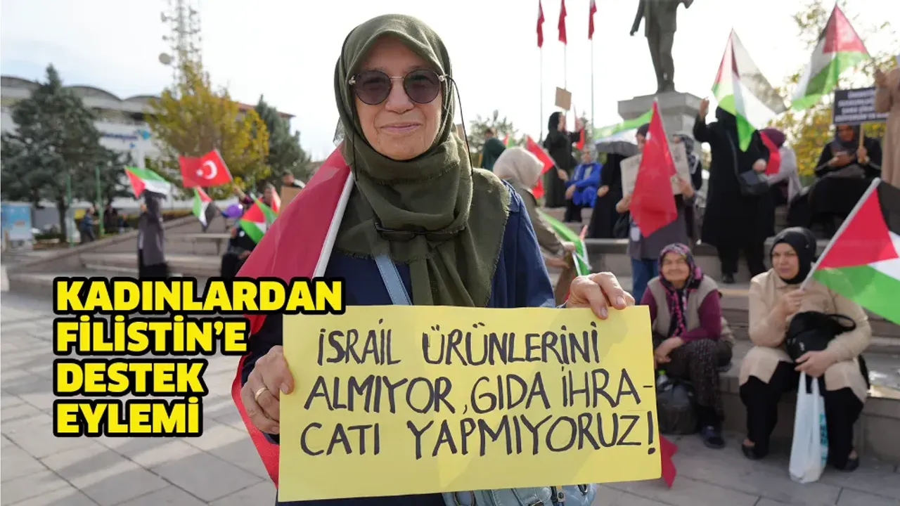 Kadınlardan Filistin’e destek eylemi