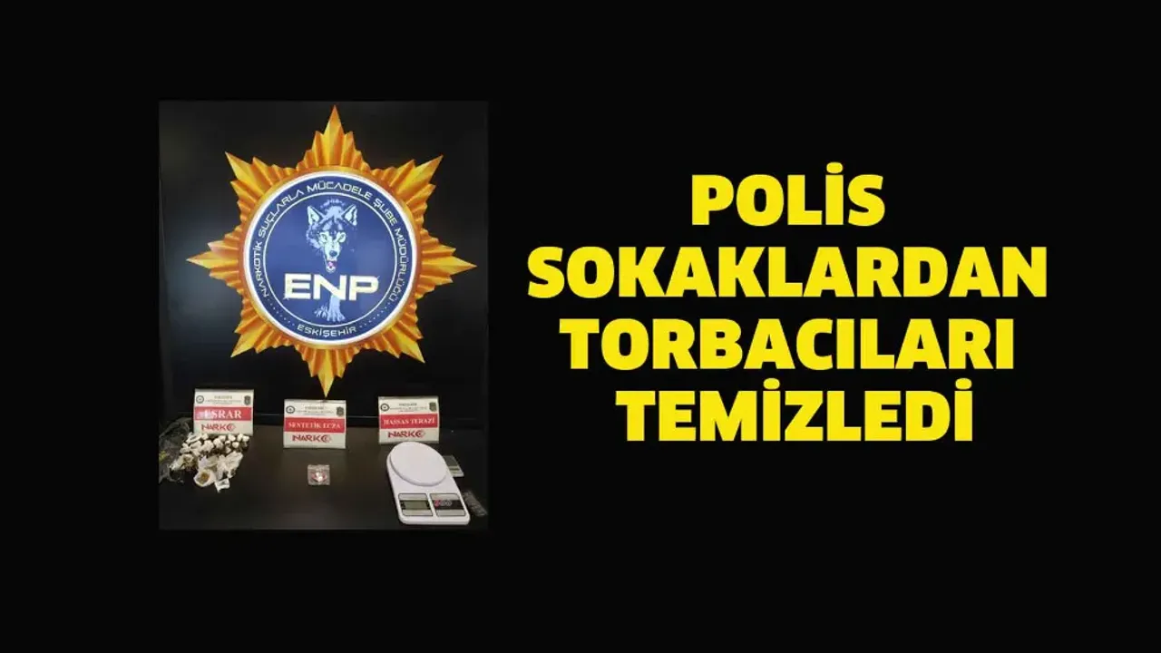 Polis sokaklardan torbacıları temizledi