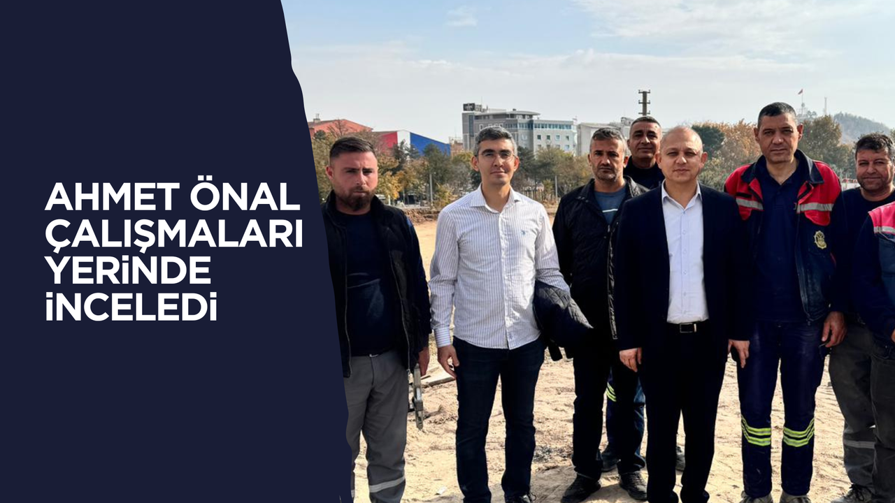 Ahmet Önal, bordür çalışmalarını yerinde inceledi