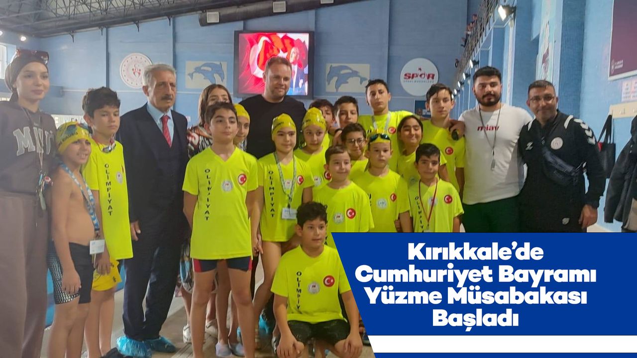 Kırıkkale’de Cumhuriyet Bayramı Yüzme Müsabakası Başladı