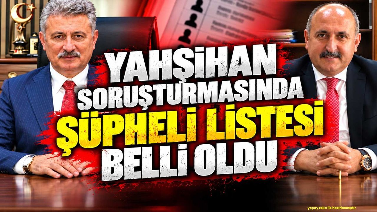 Yahşihan Belediyesi soruşturmasında şüpheli listesi belli oldu