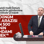 Halil Öztürk, “150 dönüm MKE arazisi 2 bin 500 kişinin istihdamı demek”
