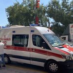 Çarptığı yayanın tedavi gördüğü ambulansın başından ayrılmadı
