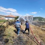 Ot yangını kısa sürede söndürüldü