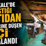 Kırıkkale’de çalıştığı çatıdan evin içine düşen işçi yaralandı