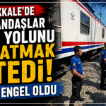 Kırıkkale’de vatandaşlar tren yolunu kapatmak istedi, polis engel oldu
