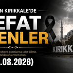 Kırıkkale'de vefat edenler 26.08.2026