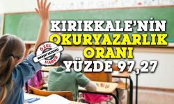 Kırıkkale’nin okuryazarlık oranı yüzde 97,27