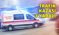 Trafik kazası, 3 yaralı