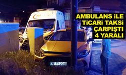 Kırıkkale’de ambulans ile ticari taksi çarpıştı. 4 yaralı