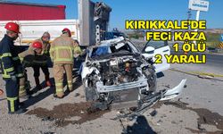 Kırıkkale’de feci Kaza. 1 ölü 1’i ağır 2 yaralı