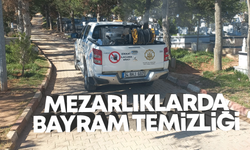 Kırıkkale’de bayram öncesi mezarlık temizliği sürüyor