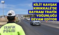 ‘Kilit Kavşak’ Kırıkkale’de bayram trafik yoğunluğu devam ediyor