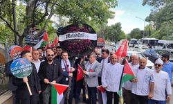 Refah’a saldırı İsrail Büyükelçiliği önünde protesto edildi