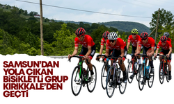 Samsun'dan yola çıkan bisikletli grup Kırıkkale’den geçti