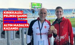 Kırıkkaleli Pelinsu Akdeniz oyunlarında altın madalya kazandı