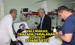 Kırıkkale Valisi Makas, kazada yaralanan 22 kişiyi ziyaret etti