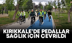 Kırıkkale'de pedallar sağlıklı yaşam için çevrildi