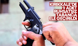 Kırıkkale'de 9 adet ruhsatsız tabanca ele geçirildi
