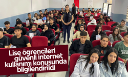 Liseli öğrencilere, güvenli internet kullanımı semineri