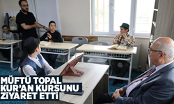 Müftü Topal, yatılı Kur’an kursunu ziyaret etti