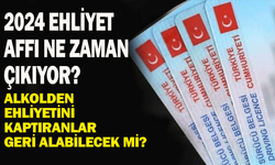 2024 Ehliyet Affı ne zaman çıkıyor? Alkolden ehliyetini kaptıranlar geri alabilecek mi?