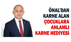 Önal’dan karne alan çocuklara, anlamlı karne hediyesi