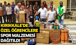 Kırıkkale’de özel öğrencilere spor malzemesi dağıtıldı