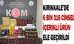 Kırıkkale’de 6 bin 316 cinsel içerikli ürün ele geçirildi