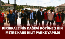 Kırıkkale’nin Dağevi Köyüne 2 bin metre kare kilit parke yapıldı