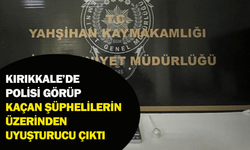 Kırıkkale’de polisi görüp kaçan şüphelilerin üzerinden uyuşturucu çıktı