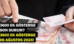 3600 Ek Gösterge son durum? 3600 Ek Gösterge 06 Ağustos 2024!