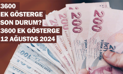 3600 Ek Gösterge son durum? 3600 Ek Gösterge 12 Ağustos 2024