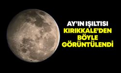 Ay’ın ışıltısı Kırıkkale'den böyle görüntülendi