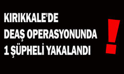 Kırıkkale'de DEAŞ operasyonunda 1 şüpheli yakalandı