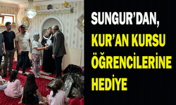 Sungur’dan, Kur’an Kursu öğrencilerine hediye