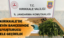 Kırıkkale’de evin bahçesinde uyuşturucu ele geçirildi