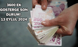 3600 Ek Gösterge son durum! 13 Eylül 2024