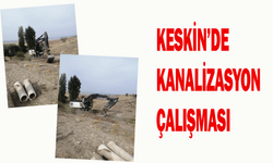 Keskin’de kanalizasyon çalışması