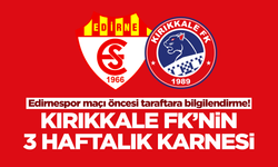 Kırıkkale FK’nin ilk üç hafta karnesi!