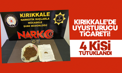 Kırıkkale'de uyuşturucu ticaretine 4 tutuklama