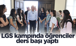 LGS kampında öğrenciler ders başı yaptı