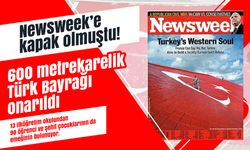 Newsweek’e kapak olmuştu!  600 metrekarelik Türk Bayrağı onarıldı