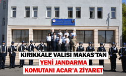 Kırıkkale Valisi Makas’tan yeni Jandarma Komutanı Acar’a ziyaret