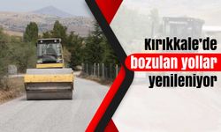 Kırıkkale’de bozulan yollar yenileniyor