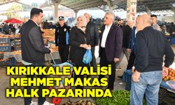 Kırıkkale Valisi Mehmet Makas halk pazarında