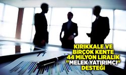 Kırıkkale ve birçok kente 44 milyon liralık "melek yatırımcı" desteği