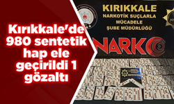 Kırıkkale'de 980 sentetik hap ele geçirildi 1 gözaltı