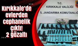 Kırıkkale’de evlerden cephanelik çıktı! 2 gözaltı