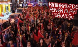 Kırıkkale’de fener alayı yürüyüşüne yoğun ilgi